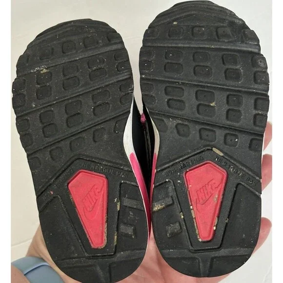 Nike Air Max St 2016 Toddler Sneakers Black Pink Silver Size 5C - Picture 8 of 9